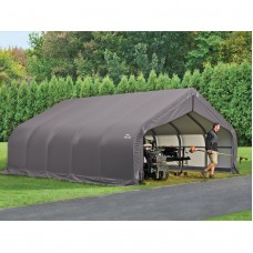 18' x 20' x 9' Peak Style Shelter, Grey Cover   554825816